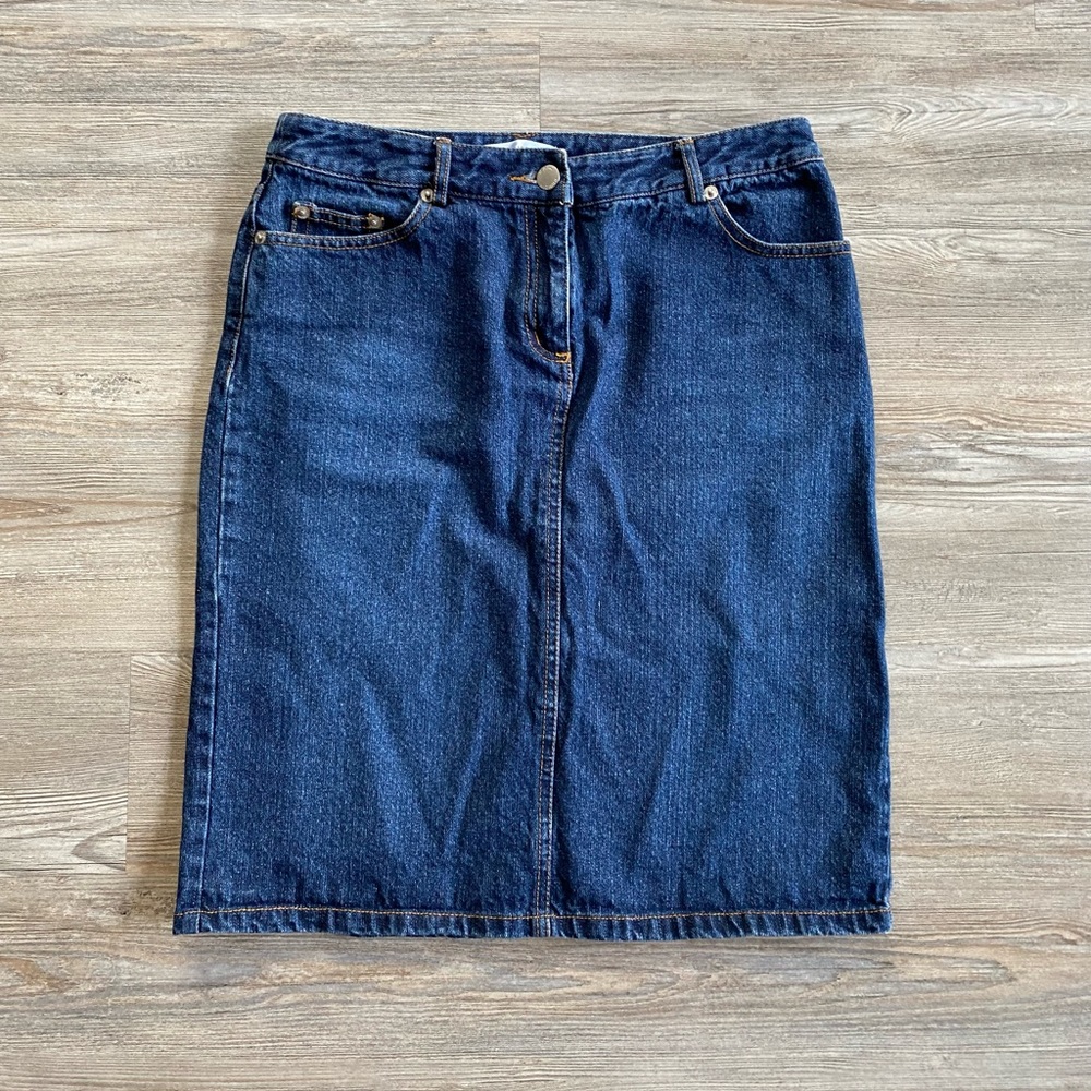 Isaac Mizrahi denim skirt